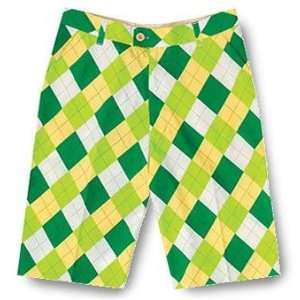 Loudmouth Golf Mens Shorts Derby Chex   Size 34