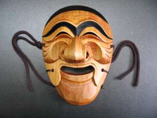Traditional Korean Wooden Mask Hahoe Tal Yangban  