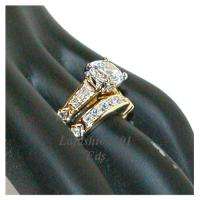 Best Selling Gold Plated Wedding 2 RINGS SET sz 9  