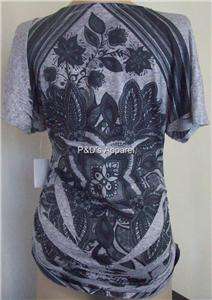 New Tutta Bella Maternity Womens Clothes S M L XL Gray Black Shirt Top 