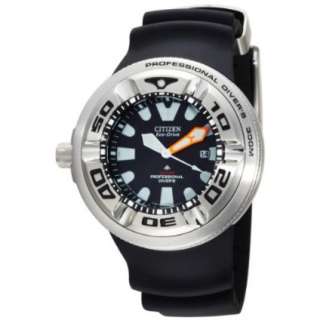 Citizen Mens BJ8050 08E Eco Drive Professional Diver Black Rubber 