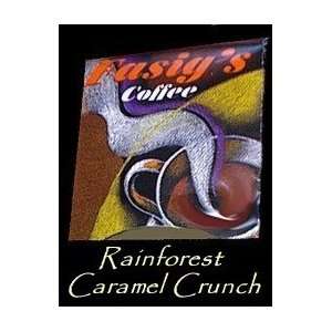 Decaf. Rainforest Caramel Crunch Flavored Coffee 12 oz. Drip Grind