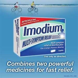 Imodium Multi Symptom Relief Anti Diarrheal + Anti Gas, Loperamide HCI 