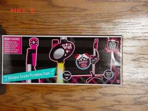 Monster High Karaoke Microphone Stand Skull Earbuds Ipod Iphone 