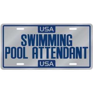  New  Usa Swimming Pool Attendant  License Plate 