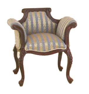 Dollhouse Miniature furniture Emporium Vanity Chair upholstered fabric 