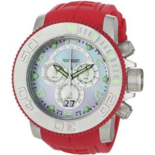 Invicta Mens 0860 Pro Diver Collection Sea Hunter Chronograph Red 