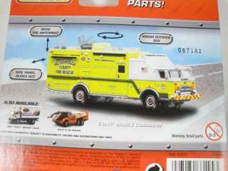 MATCHBOX REAL WORKING PARTS E ONE MOBILE COMMAND TRUCK. FEATURES 