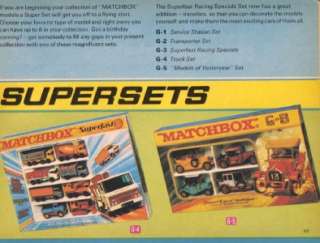 Classic Matchbox Cars Collectors Catalog 1970  