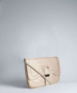 Botkier champagne leather Charlotte convertible crossbody clutch 