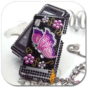 BLING Rhinestone Hard Skin Case Motorola Droid 2 A955  