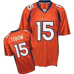 NFL Jerseys Denver Broncos #15 Tebow Orange Authentic Football Jersey 