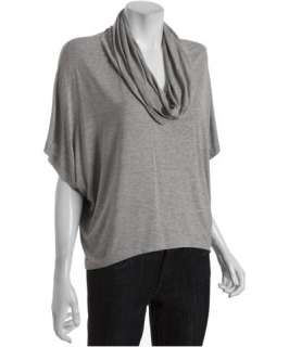 Romeo & Juliet Couture grey stretch jersey cowl neck dolman sleeve top