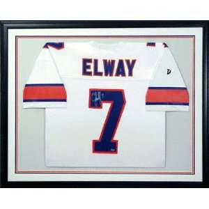  John Elway Denver Broncos Framed Autographed (Old Style 