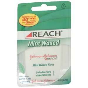  Johnson & Johnson REACH FLOSS WAX MINT 55YD Health 