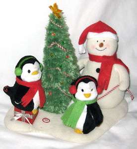 Hallmark Tree Dancing Light Snowman Penguin Music Box  