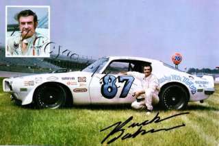 VINTAGE NASCAR Buck Baker in a 1972 Pontiac Firebird at Texas World 