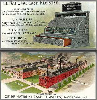 National Cash Register DAYTON Ohio French 100+ yrs CARD  