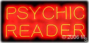 PSYCHIC READER NEON SIGN 32x13 REAL NEON   FREE SHIP  