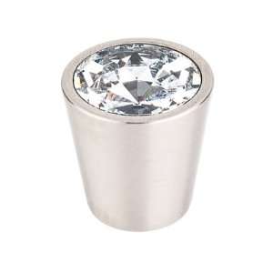   Center Knob 1 1/16 with Brushed Satin Nickel Shell