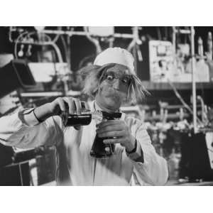  Mad Scientist in Laboratory, Mixing Chemicals Photographic 