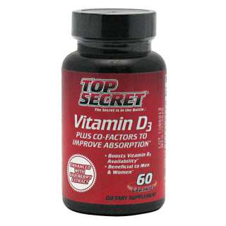Top Secret Nutrition Vitamin D3 60 Capsules  