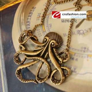 Unique Vintage Style Smart MR Octopus Necklace Chain A+  