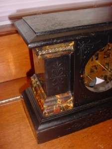 Vintage New Haven Faux Marble Mantel Shelf Clock Restoration  