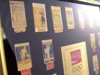 Collectible Coke Historic Olympic Games Rare Pin Set  