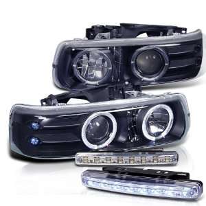   00 06 Tahoe Halo LED Projector Head Lights + LED Bumper Automotive