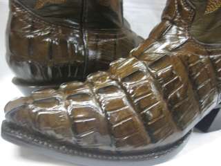   CROCODILE ALLIGATOR TAIL COWBOY BOOTS WESTERN SEXY DRESS SHOES  