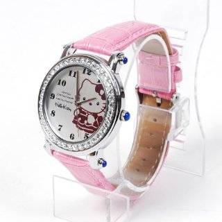 Hello Kitty Wristwatch Wrist Watch Rhinestones by Hello Kitty