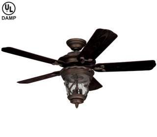   52 MEADOW MIDNIGHT COPPER OUTDOOR DAMP RATED Ceiling Fan 23931  