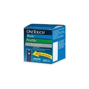  OneTouch Basic Profile OneTouch II Test Strips   100 ea 