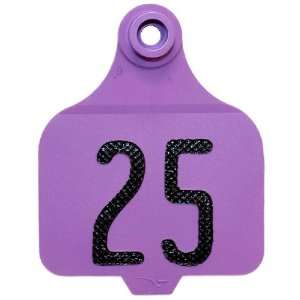   Ear Tags   Large Numbered Cattle ID Tags   26 50 Purple