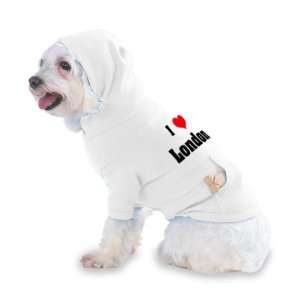  I Love/Heart London Hooded (Hoody) T Shirt with pocket for 