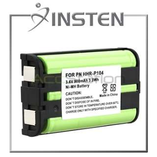 Insten For Panasonic HHR P104 Cordless Phone Ni MH Battery 3.6v 900mAh 
