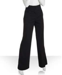 BCBGeneration black woven high waist wide leg trousers   up to 