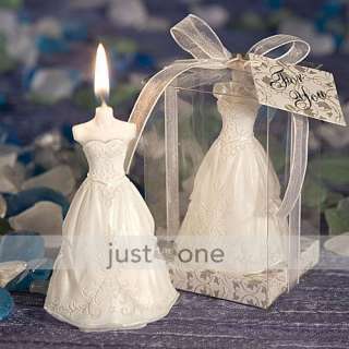 Wedding Favours Party Decoration Bridal Gown Dress Shape Design Candle 