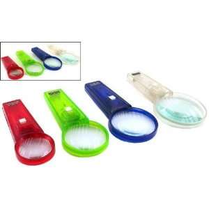  4 Lighted Magnifiers Magnifying Glass Coin Stamp Tools 