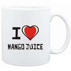  Mug White I love Mango Juice  Drinks