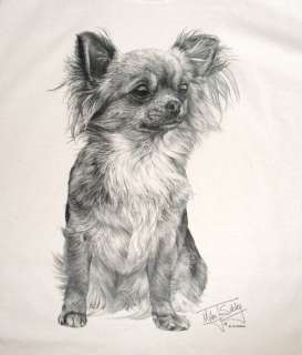 Custom Chihuahua Pen & Ink Design Dog Breed TShirt  