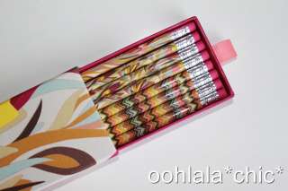MISSONI FOR TARGET Pencils Pencil Box Set Case Black White Zig Zag or 