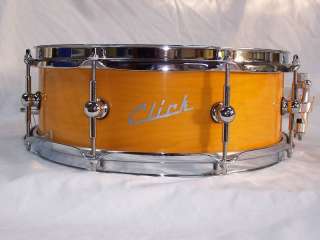 CLICK DRUMS CUSTOM 5X14 6PLY MAPLE SNARE DRUM  