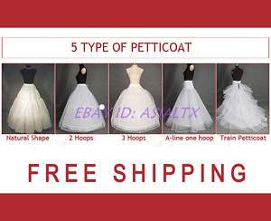 CRINOLINE PETTICOAT SLIP (5 kinds petticoat,can choose)  