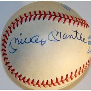 Autographed Carl Yastrzemski Baseball   Mickey Mantle Frank Robinson 
