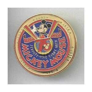  Mickey 75 Years Birthday Spinner Cast Cm Le Disney Pin 