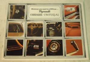 Chrysler & Plymouth 1970 Sales Brochure w/ Barracuda  