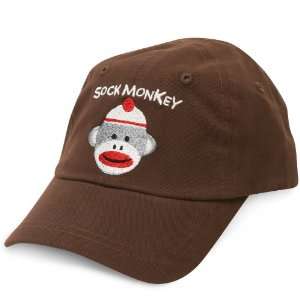  Sock Monkey Baseball Cap (Toddler) Party Supplies (Brown 