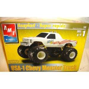  USA 1 Chevy Monster Truck Plastic Model Kit Toys & Games